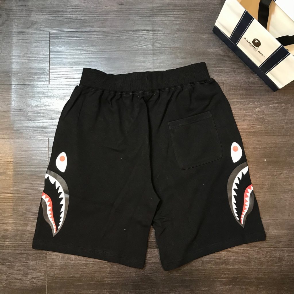 bape camo sweat shorts