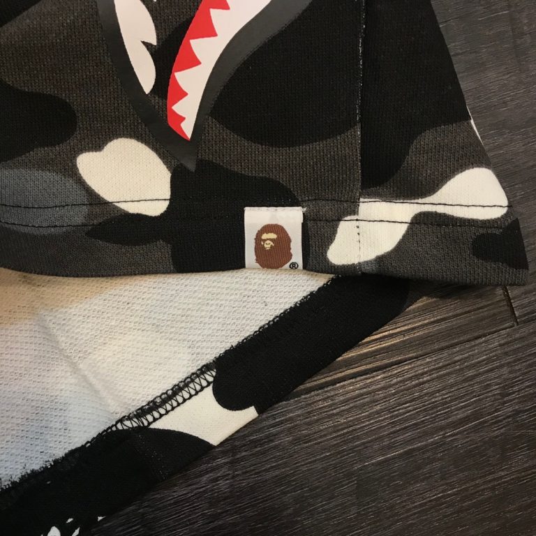 bape camo sweat shorts