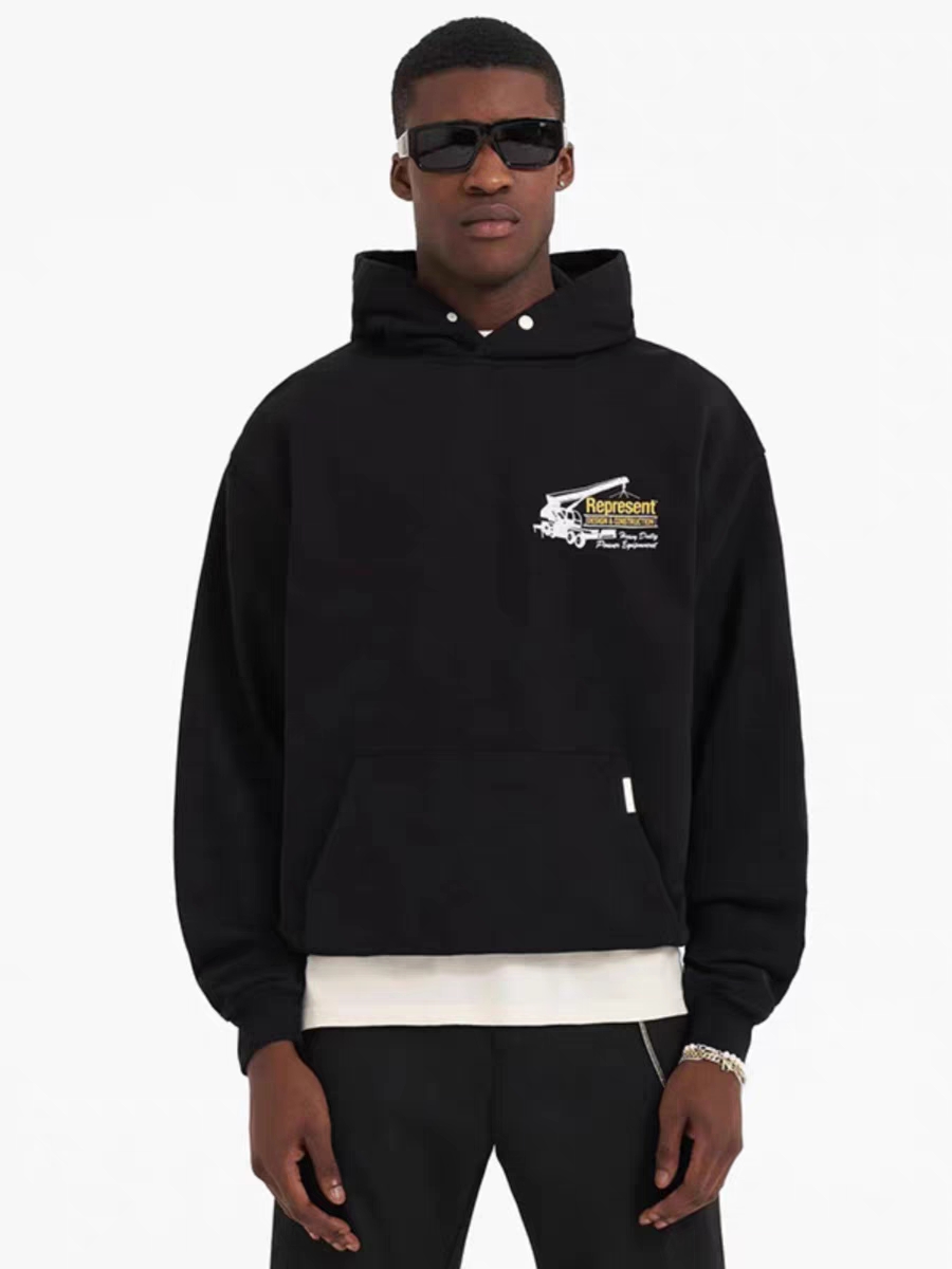 REPRESENT DESIGN & CONSTRUCTION HOODIE – BLACKJASON7